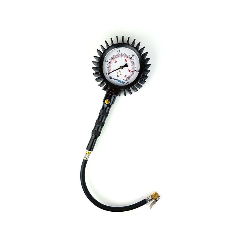 Manomètre de pression de pneus KARTECH - Mesure précise pour karting compétition et loisir