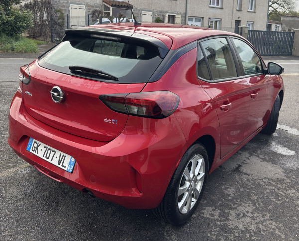 Voiture Opel Corsa 1.2 Essence 75 ch 2022 - 5 portes, boîte manuelle, 4 CV fiscale, rouge